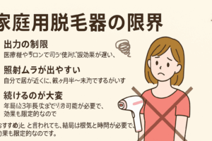 家庭用脱毛器の限界